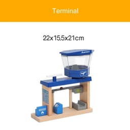 image-Wooden Train Track Accessories - Educational DIY Toys for Children