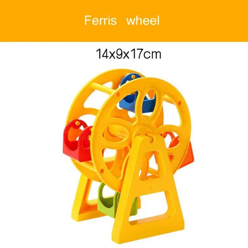 image-Wooden Train Track Accessories - Educational DIY Toys for Children
