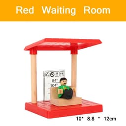 image-Wooden Train Track Accessories - Educational DIY Toys for Children