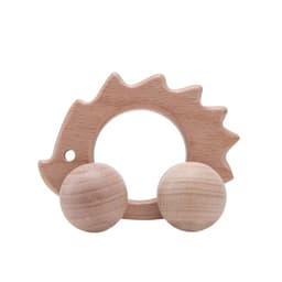 image-Organic Beech Wooden Animal Block Toy Car for Babies - Montessori Gift