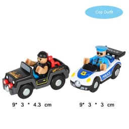 image-Fire Truck Magnetic Train Car - Educational 3D Toy for Children