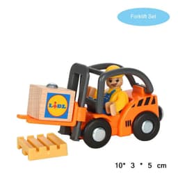 image-Fire Truck Magnetic Train Car - Educational 3D Toy for Children