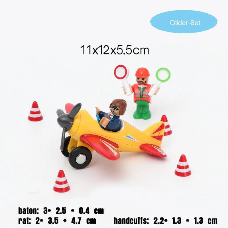 image-Fire Truck Magnetic Train Car - Educational 3D Toy for Children
