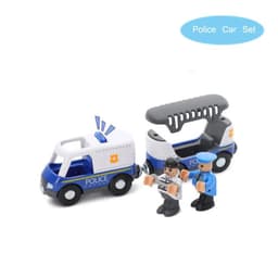 image-Fire Truck Magnetic Train Car - Educational 3D Toy for Children