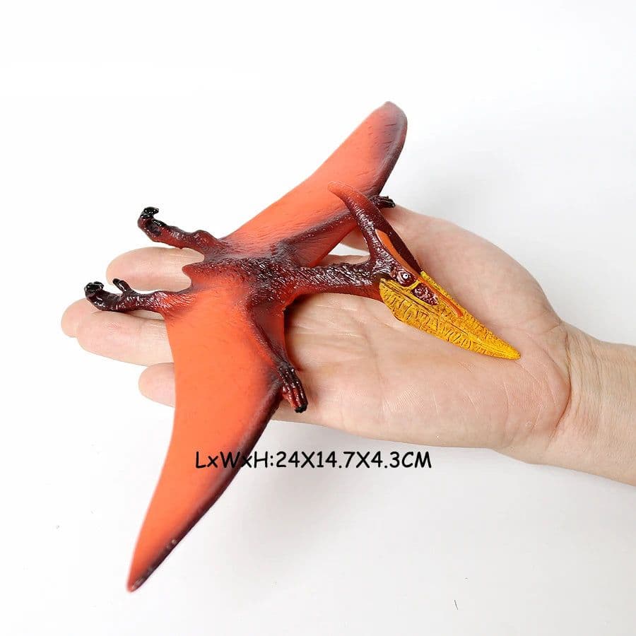 image-SamKaLa Pteranodon Model - Realistic PVC Dinosaur Figure for Collectors