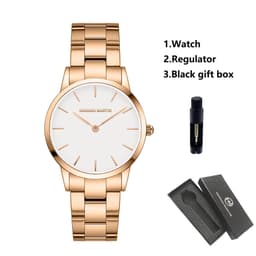 image-Hannah Martin Quartz Movement Watch - Elegant Design & Water Resistant