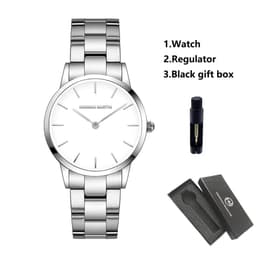 image-Hannah Martin Quartz Movement Watch - Elegant Design & Water Resistant