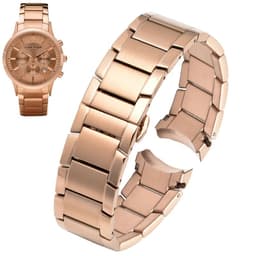 image-ZETHYDUM Stainless Steel Watchband - Durable, Stylish, 22mm Strap