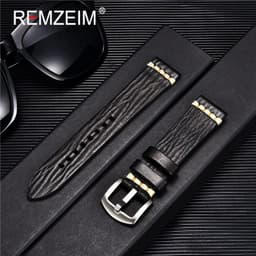 image-REMZEIM Leather Watchbands - Stylish Colours & Durable Design - 18-24mm