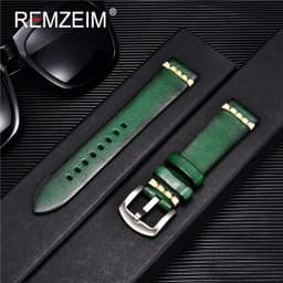 image-REMZEIM Leather Watchbands - Stylish Colours & Durable Design - 18-24mm
