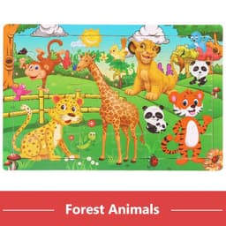image-YunDuo BaBy Wooden Animal Jigsaw Puzzle for Early Learning & Fun