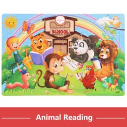 image-YunDuo BaBy Wooden Animal Jigsaw Puzzle for Early Learning & Fun