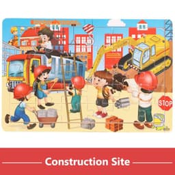 image-YunDuo BaBy Wooden Animal Jigsaw Puzzle for Early Learning & Fun