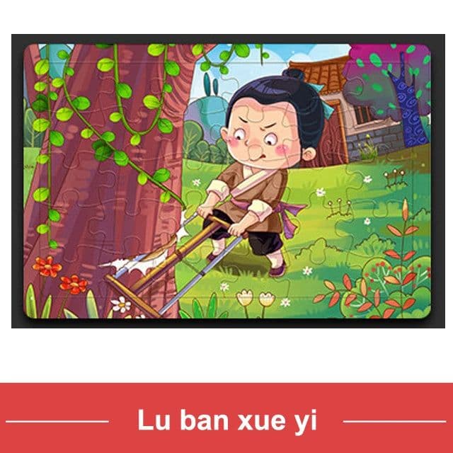 image-YunDuo BaBy Wooden Animal Jigsaw Puzzle for Early Learning & Fun