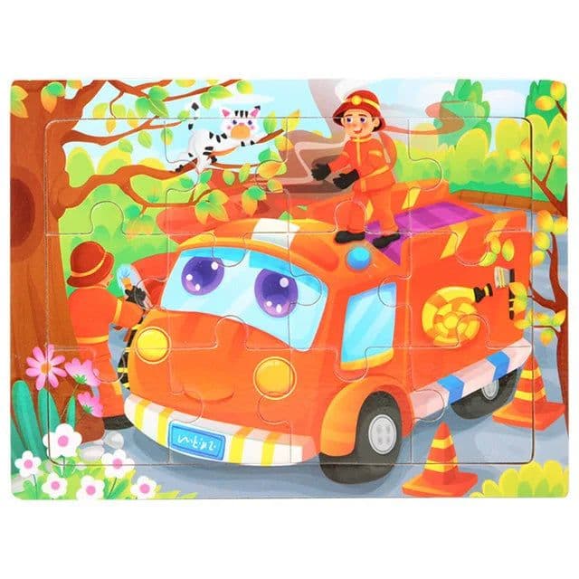 image-YunDuo BaBy Wooden Animal Jigsaw Puzzle for Early Learning & Fun