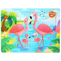 image-YunDuo BaBy Wooden Animal Jigsaw Puzzle for Early Learning & Fun