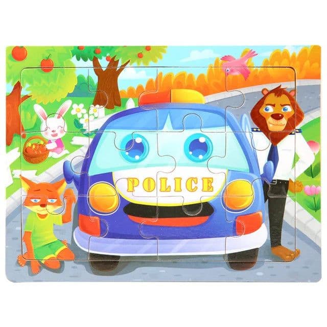 image-YunDuo BaBy Wooden Animal Jigsaw Puzzle for Early Learning & Fun