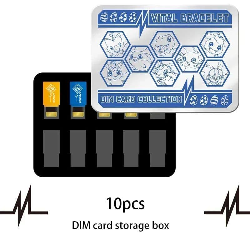 image-Bandai Digimon Adventure V-mon Armadimon DIM Card with Special Storage Box