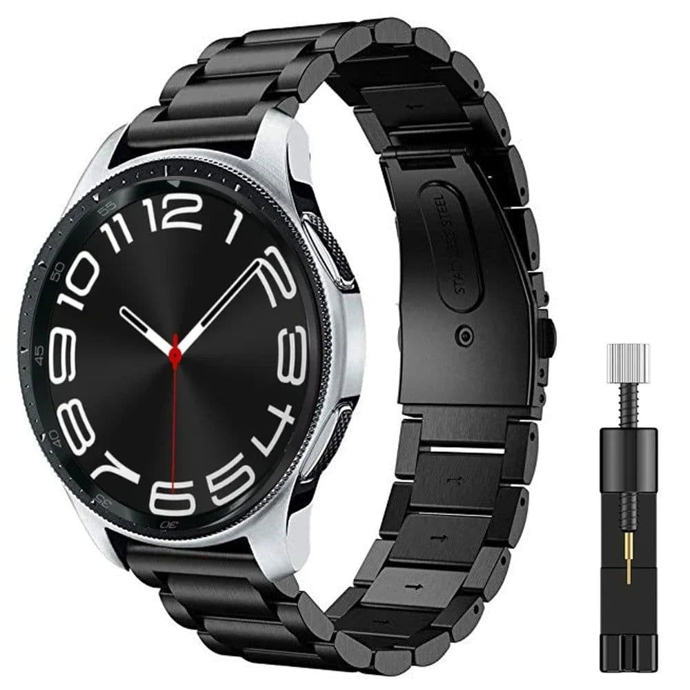 image-ZHANGU Stainless Steel Watchband with Adjustable Tool for Samsung Galaxy