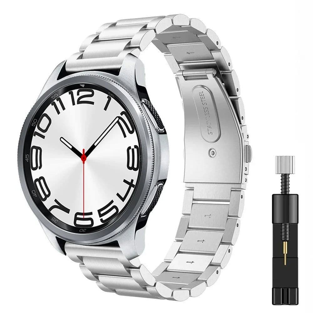 image-ZHANGU Stainless Steel Watchband with Adjustable Tool for Samsung Galaxy