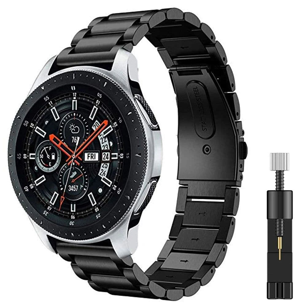 image-Stainless Steel Watch Band for Samsung Galaxy Watch 6/5/4 & Huawei GT2