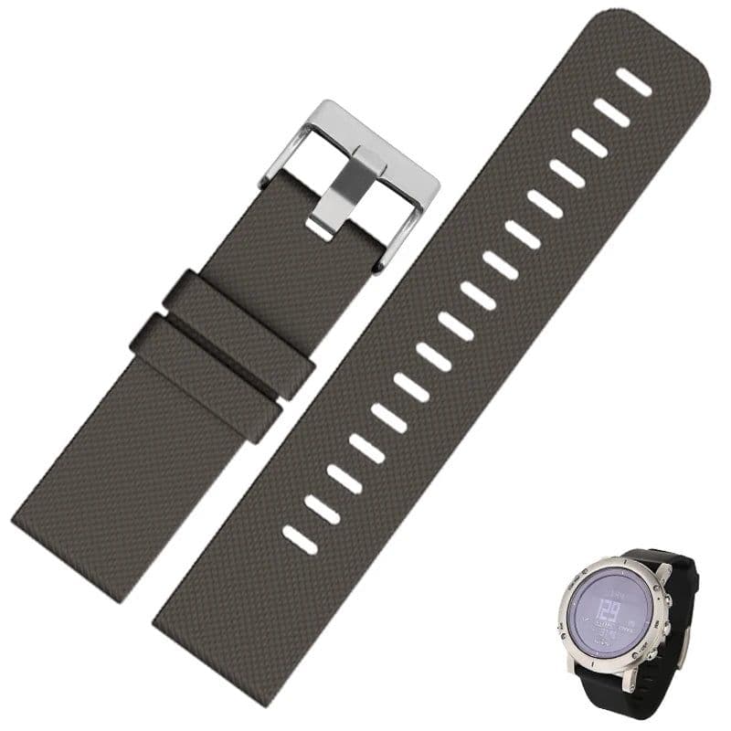image-ZETHYDUM Rubber Watchband - Durable & Customisable 24mm Strap