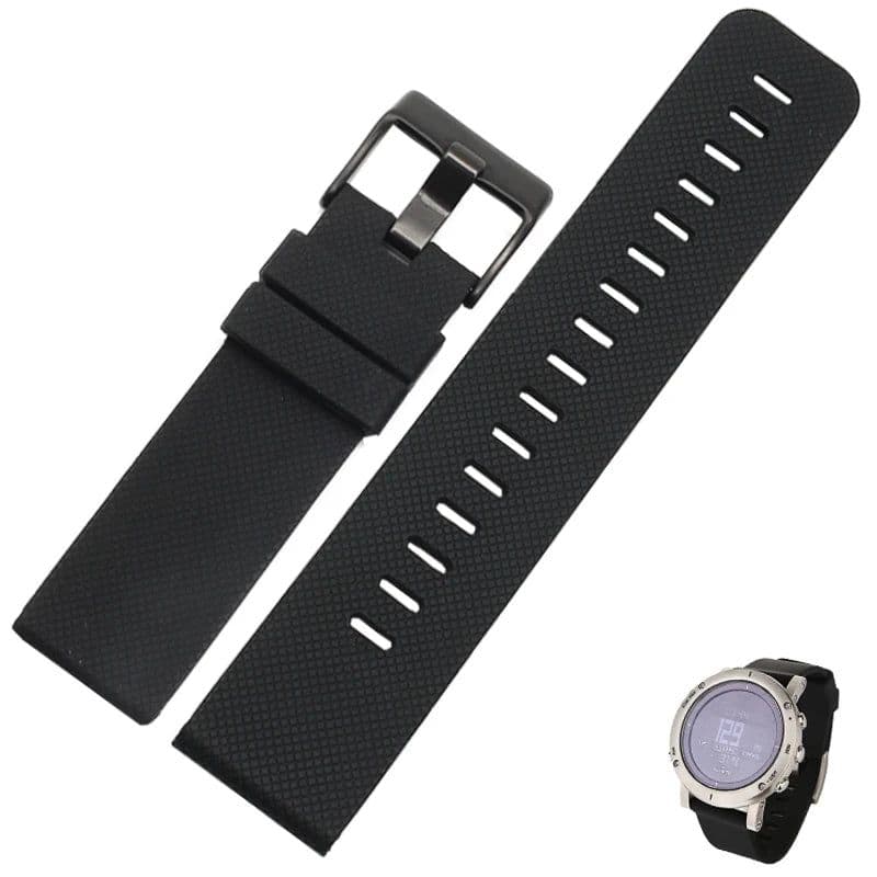 image-ZETHYDUM Rubber Watchband - Durable & Customisable 24mm Strap