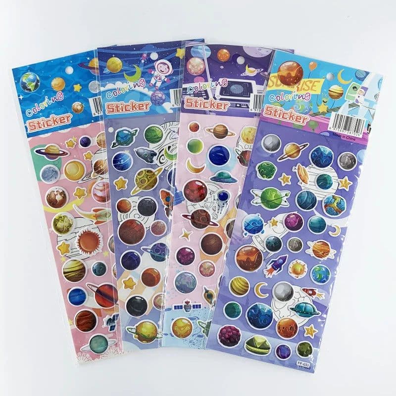 image-Monssjay Cartoon Stickers - Easy to Remove and Safe for Walls - 4 Sheets Set