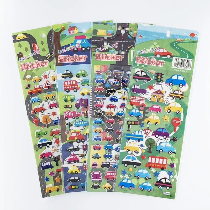 image-Monssjay Cartoon Stickers - Easy to Remove and Safe for Walls - 4 Sheets Set