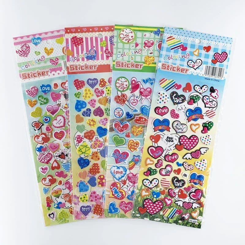 image-Monssjay Cartoon Stickers - Easy to Remove and Safe for Walls - 4 Sheets Set