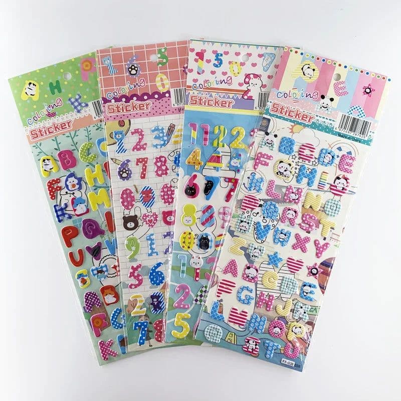 image-Monssjay Cartoon Stickers - Easy to Remove and Safe for Walls - 4 Sheets Set