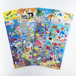 image-Monssjay Cartoon Stickers - Easy to Remove and Safe for Walls - 4 Sheets Set