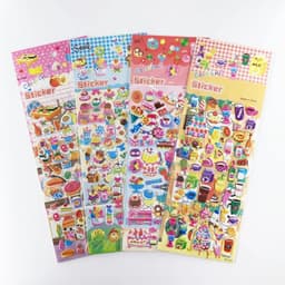 image-Monssjay Cartoon Stickers - Easy to Remove and Safe for Walls - 4 Sheets Set