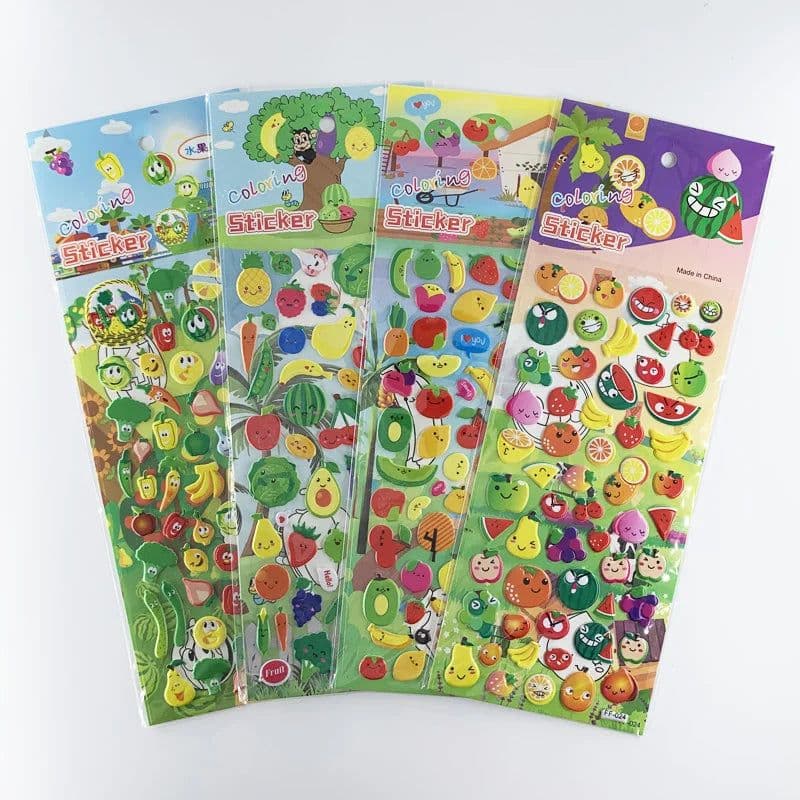 image-Monssjay Cartoon Stickers - Easy to Remove and Safe for Walls - 4 Sheets Set