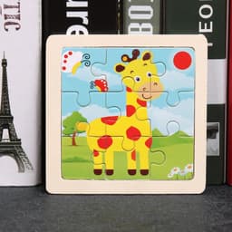 image-YunDuo Baby 3D Wooden Animal Puzzle - Educational Toy for Children