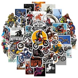 image-Cool Waterproof MTB Motorcycle Stickers Decals - 10/30/50PCS Set