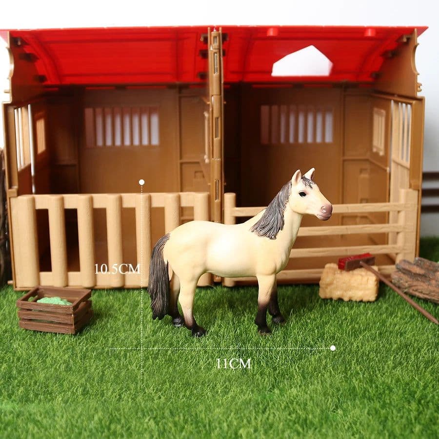 image-SamKaLa Realistic Horse Model - Detailed PVC Animal Figurine for Collectors