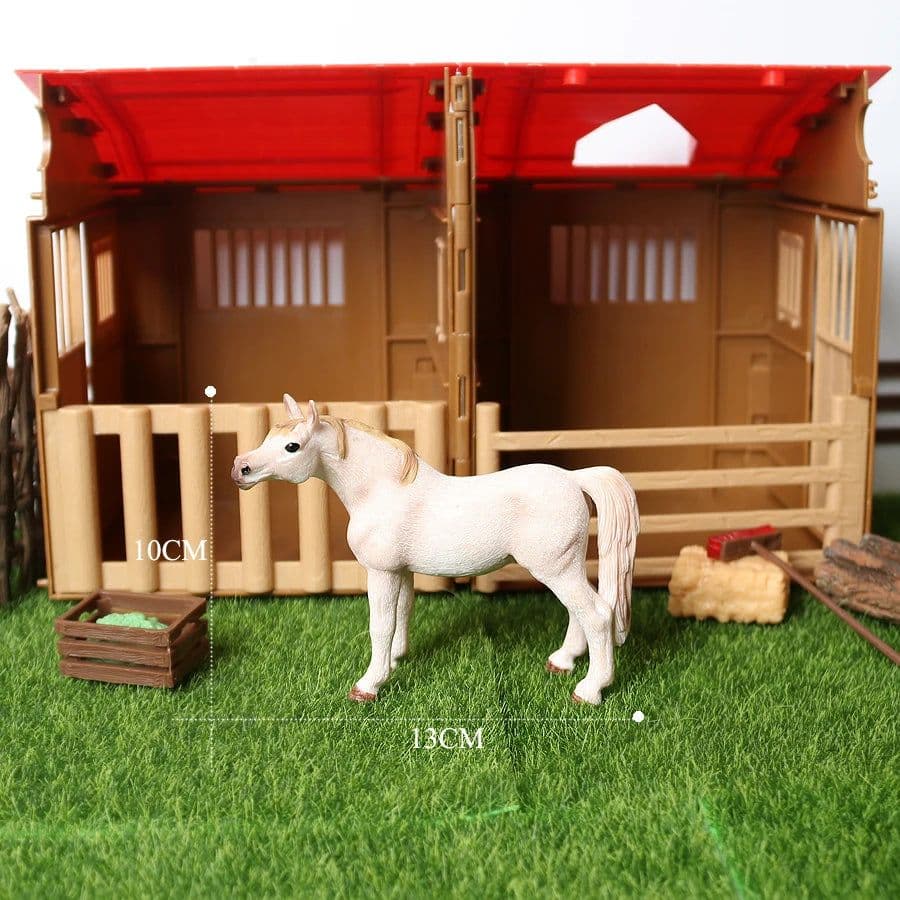 image-SamKaLa Realistic Horse Model - Detailed PVC Animal Figurine for Collectors
