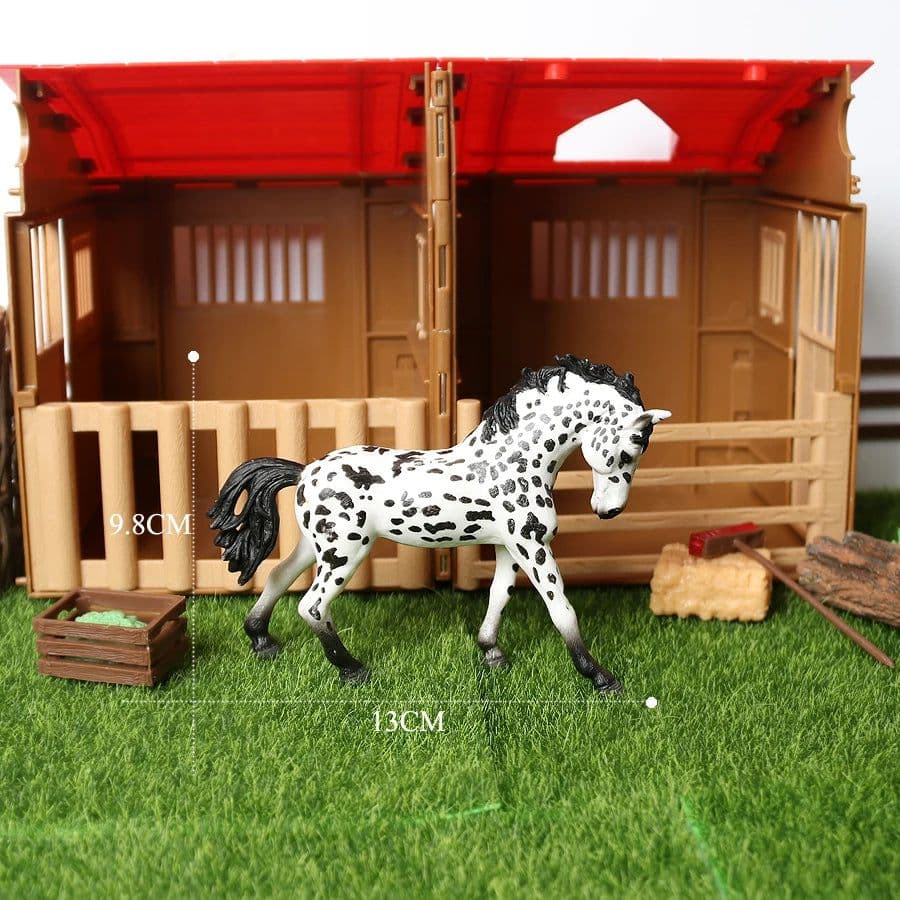 image-SamKaLa Realistic Horse Model - Detailed PVC Animal Figurine for Collectors