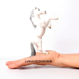 image-SamKaLa Realistic Horse Model - Detailed PVC Animal Figurine for Collectors