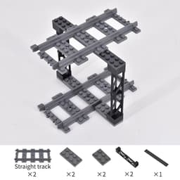 image-Flexible City Train Tracks - Creative DIY Building Block Toy for Kids