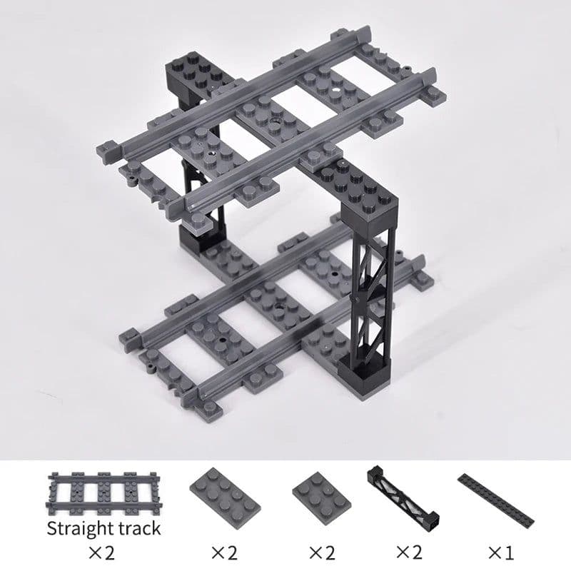 image-Flexible City Train Tracks - Creative DIY Building Block Toy for Kids
