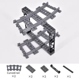 image-Flexible City Train Tracks - Creative DIY Building Block Toy for Kids