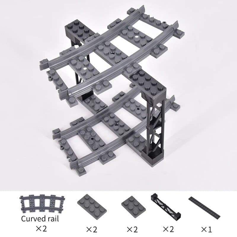 image-Flexible City Train Tracks - Creative DIY Building Block Toy for Kids