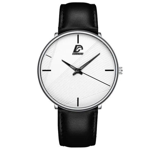 image-DIJANES Quartz Wristwatch with Stainless Steel Mesh Band - Casual Style
