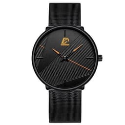 image-DIJANES Quartz Wristwatch with Stainless Steel Mesh Band - Casual Style