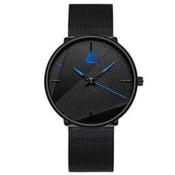 image-DIJANES Quartz Wristwatch with Stainless Steel Mesh Band - Casual Style