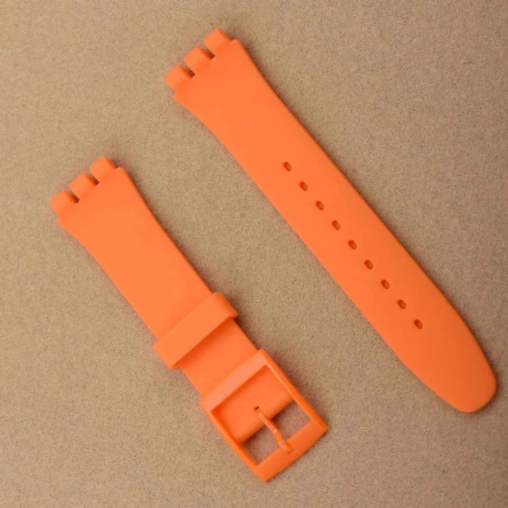 image-UYRBKS Silicone Sports Strap 17mm-20mm for Swatch Watches