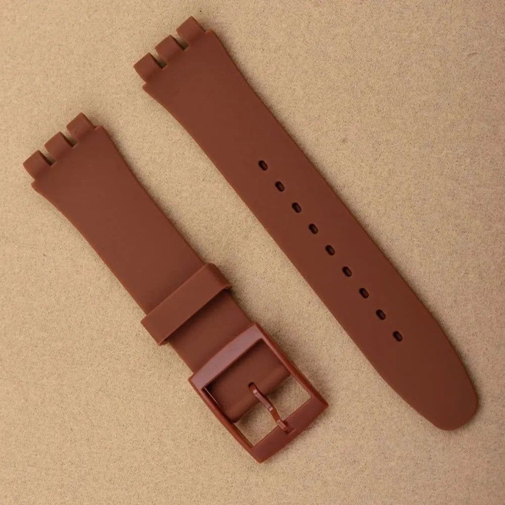 image-UYRBKS Silicone Sports Strap 17mm-20mm for Swatch Watches