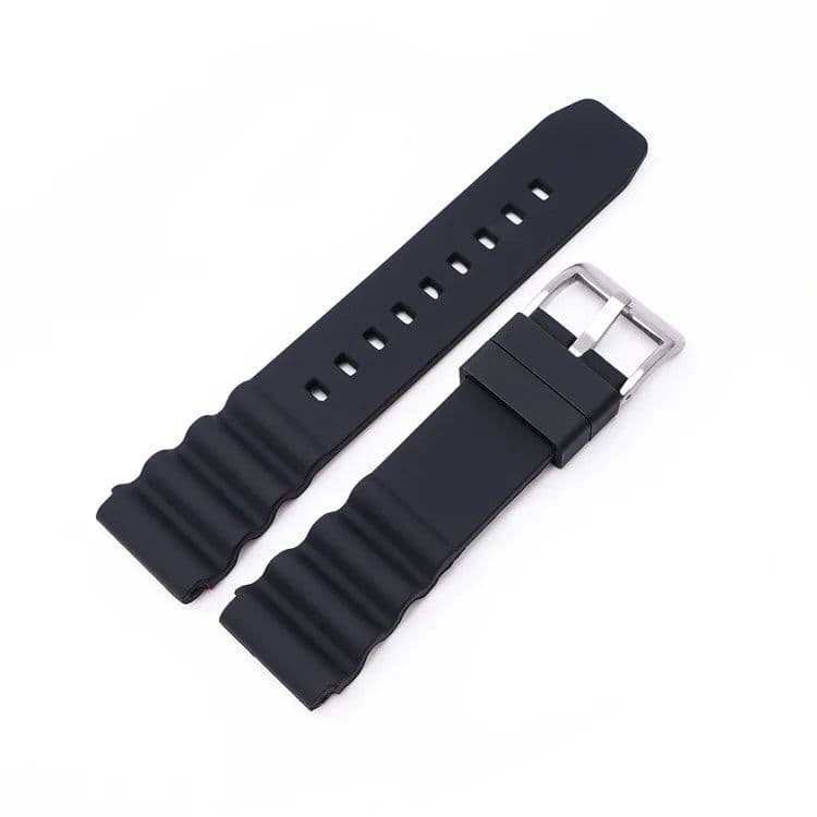 image-Qinband Silicone Watchband 20mm/22mm - Durable and Stylish Replacement Strap